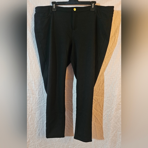 Michael Kors Pants - Michael Kors Black Skinny Pants with Gold Button